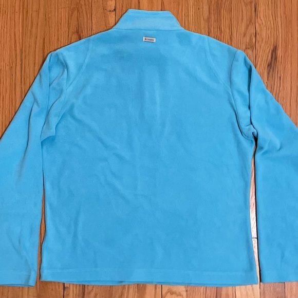 Colombia Glacial Ridge, 1/4 Zip, Size Large, Color Light Blue - Picture 2 of 5